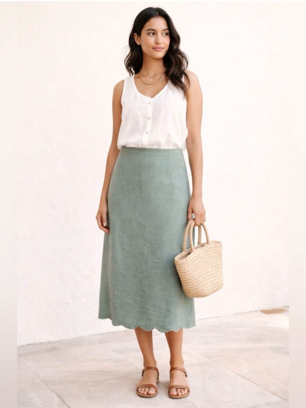 Abercrombie & Fitch Black Midi Skirt